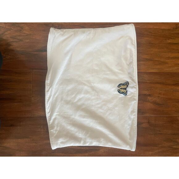 HOLLISTER Butterfly Embroidered Patch Tube Top - Picture 4 of 6